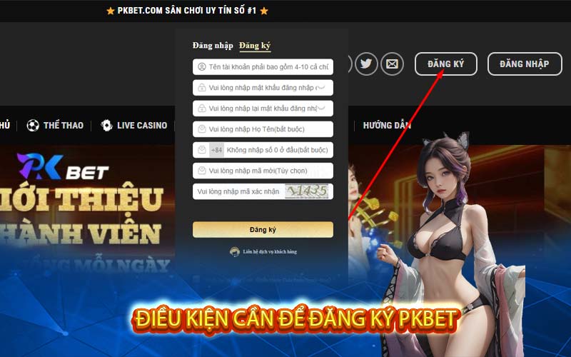 Điều Kiện Cần Để Đăng Ký Pkbet