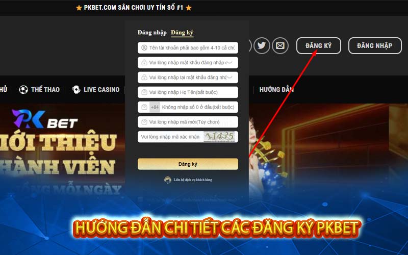 Hướng Đẫn Chi Tiết Các Đăng Ký Pkbet